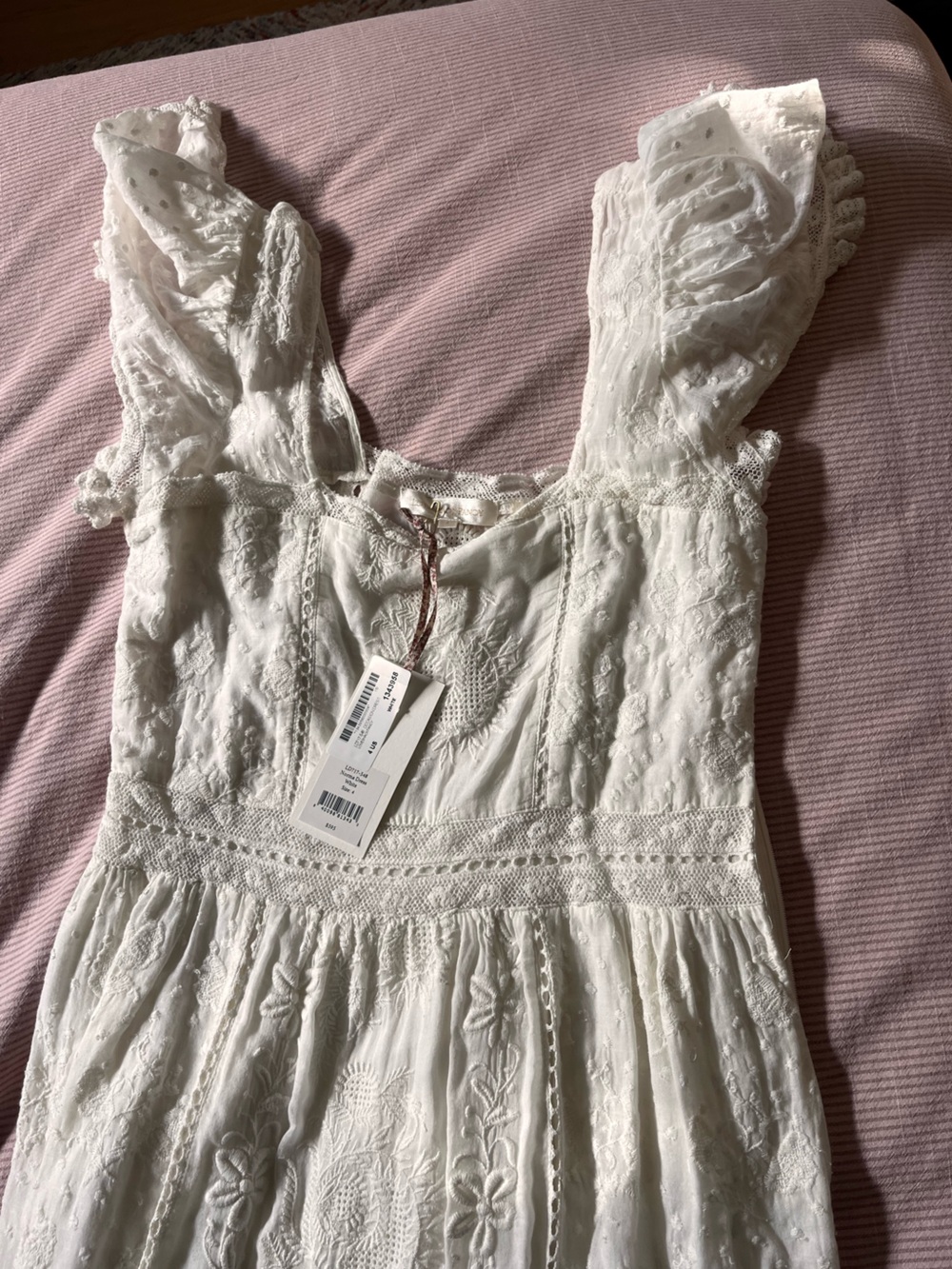 LoveShackFancy White Lace Maxi Dress - “Norma Dress” - Picture 6 of 9